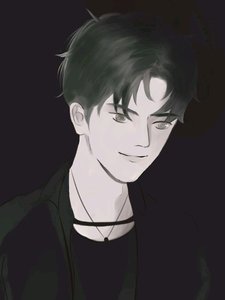 他一見我就搖尾巴